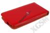 Кожен калъф Flip тефтер Flexi със силиконов гръб за Huawei Honor 7 - червен