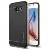 Силиконов гръб SPIGEN SGP Neo Hybrid за Samsung Galaxy S6 G920 - черен / златен кант