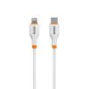 Зарядно устройство VIDVIE PLE248 220V 20W / USB + Type C to Lightning - бяло