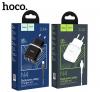 Зарядно устройство HOCO N4 220V / Dual USB to Lightning - бяло
