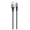 Кабел VIDVIE CB4038 за зареждане и пренос на данни / USB to Type-C 3A 2m - черен