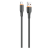 Кабел VIDVIE CB4031 за зареждане и пренос на данни / USB to Type-C 3A 1m - черен