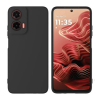 Силиконов калъф / кейс / Nano TPU за Motorola Moto G35 5G - черен гръб със защита за камерата
