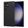 Луксозен гръб / кейс / X-Level Nano Fiber Series за Samsung Galaxy S25 Ultra - черен