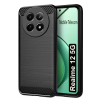 Силиконов калъф / гръб / кейс за Realme 12 5G - черен / carbon