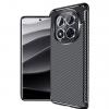 Луксозен силиконов калъф / кейс / TPU Auto Focus за Xiaomi Redmi Note 14 Pro Plus - черен / Carbon
