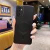 Луксозен силиконов калъф / кейс / Electro Case с безжично зареждане MagSafe за Samsung Galaxy A56 5G - черен