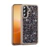 Луксозен гръб / кейс / Pearl Case с камъни за Samsung Galaxy A56 5G - леопард