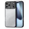 Луксозен гръб / кейс / Dux Ducis AIMO Premium Case за Apple iPhone 17 Pro (6.3) - прозрачен / черен кант