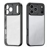 Луксозен гръб / кейс / Dux Ducis AIMO Premium Case за Apple iPhone 17 Pro (6.3) - прозрачен / черен кант