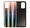 Луксозен стъклен твърд гръб Aurora за Samsung Galaxy S20 - преливащ / розово
