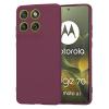 Силиконов калъф / кейс / Nano TPU за Motorola Moto Edge 70 - бордо гръб със защита за камерата