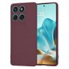 Силиконов калъф / гръб / TPU кейс за Motorola Moto G57 Power - бордо гръб със защита за камерата