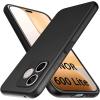 Силиконов калъф / кейс за Honor 600 Lite - черен гръб със защита за камерата