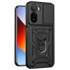 Удароустойчив гръб TPU кейс за Xiaomi Redmi A7 Pro Ring Armor Case - черен