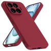 Силиконов калъф / кейс за Xiaomi 17T Pro - Тъмночервен гръб със защита за камерата