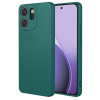 Силиконов калъф / кейс за Honor 600 Smar - зелен гръб със защита за камерата
