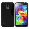 Силиконов калъф / гръб / TPU S-Line за Samsung G900 Galaxy S5 / Samsung S5 - черен