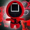 Плюшена играчка Squid Game Cirkle 15см - червена / квадрат