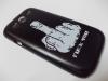 Луксозен заден предпазен твърд гръб / капак / за Samsung Galaxy S3 I9300 / Samsung SIII I9300 - черен