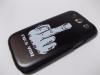 Луксозен заден предпазен твърд гръб / капак / за Samsung Galaxy S3 I9300 / Samsung SIII I9300 - черен
