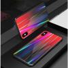 Луксозен стъклен твърд гръб Aurora за Samsung Galaxy A50 / A50S / A30S - преливащ / червен