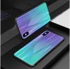 Луксозен стъклен твърд гръб Aurora за Samsung Galaxy A40 - преливащ / лилав