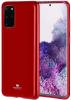 Луксозен силиконов калъф / гръб / TPU Mercury GOOSPERY Jelly Case за Samsung Galaxy S20 Plus - тъмно червен
