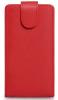 Кожен калъф Flip тефтер за HTC One X - червен
