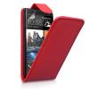 Кожен калъф Flip тефтер за Nokia Asha 210 - червен
