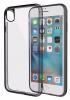 Луксозен гръб ROCK Pure Series за Apple iPhone X - прозрачен / черен кант