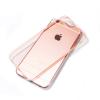 Луксозен силиконов калъф / гръб / TPU REMAX Wear It Series за Apple iPhone 6 / iPhone 6S - прозрачен / Rose Gold