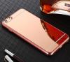 Луксозен силиконов калъф / гръб / TPU за Apple iPhone 6 - Rose Gold / огледален