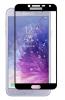 3D full cover Tempered glass Full Glue screen protector Samsung Galaxy J4 2018 / Извит стъклен скрийн протектор с лепило от вътрешната страна за Samsung Galaxy J4 2018 - черен
