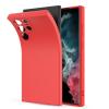 Силиконов калъф / гръб / кейс TPU Silicone Soft Cover case за Samsung Galaxy S23 Ultra 5G - червен със защита за камерата