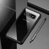 Луксозен силиконов гръб USAMS MANT Series TPU за Samsung Galaxy S10 Plus - прозрачен / черен кант