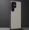 Луксозен гръб / кейс / X-Level Duke Magnet Series с безжично зареждане MagSafe за Samsung Galaxy S25 - сив