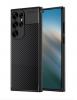 Луксозен силиконов калъф / кейс / TPU Auto Focus за Samsung Galaxy S25 Ultra - черен / Carbon