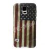 Силиконов калъф / гръб / TPU за Samsung Galaxy S5 G900 - Retro American Flag