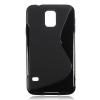 Силиконов калъф / гръб / TPU S-Line за Samsung Galaxy S5 G900 / Samsung S5 - черен S Case