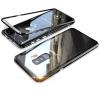 Магнитен калъф Bumper Case 360° FULL за Samsung Galaxy S9 Plus G965 - прозрачен / черна рамка