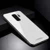 Луксозен стъклен твърд гръб за Samsung Galaxy J6 Plus 2018 - бял