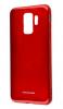 Силиконов калъф / гръб / TPU MOLAN CANO Jelly Case за Samsung Galaxy S9 G960 - червен / брокат