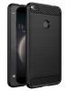 Силиконов калъф / гръб / TPU за Huawei Honor 8 Lite - черен / carbon
