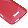 Силиконов калъф / гръб / TPU S-Line за HTC Desire 616 - червен