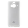 Луксозен силиконов калъф / гръб / TPU Mercury GOOSPERY Jelly Case за HTC One M9 - бял