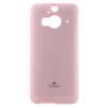 Луксозен силиконов калъф / гръб / TPU Mercury GOOSPERY Jelly Case за HTC One M9 - розов
