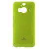 Луксозен силиконов калъф / гръб / TPU Mercury GOOSPERY Jelly Case за HTC One M9 - светло зелен