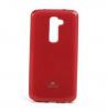 Луксозен силиконов калъф / гръб / TPU Mercury GOOSPERY Jelly Case за LG K8 - червен