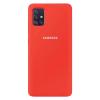 Оригинален гръб Silicone Cover за Samsung Galaxy A71 - червен